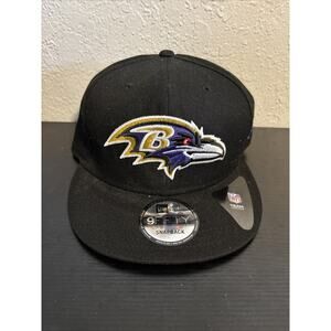 Baltimore Ravens New Era 9Fifty Snapback Hat NFL League Official Basic Black Cap